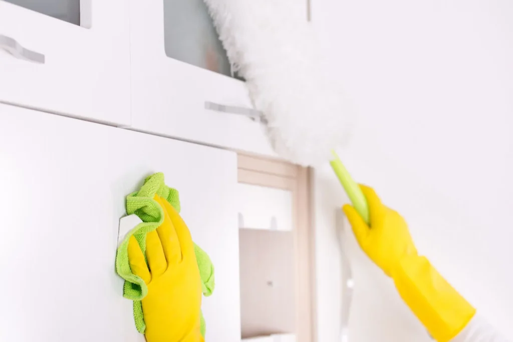 How to clean white oak cabinets microfiber