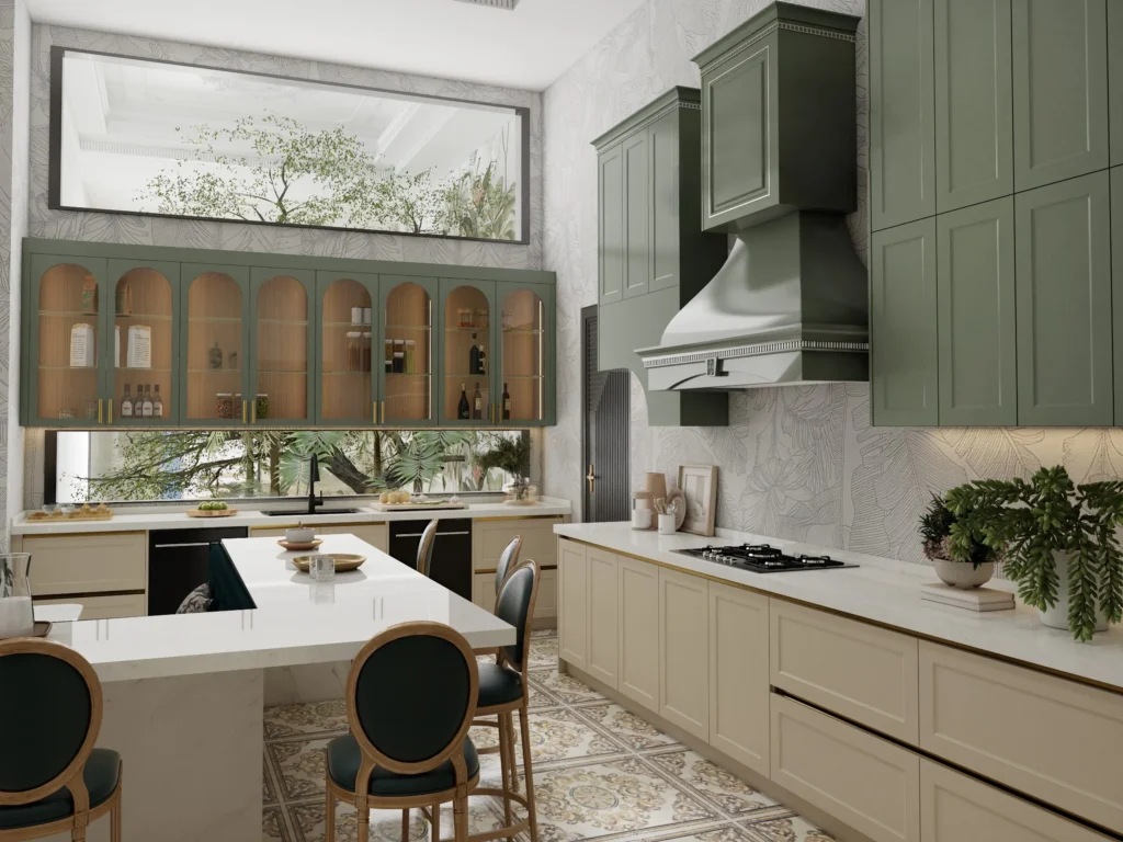 Kitchen island overhang and legroom diagram