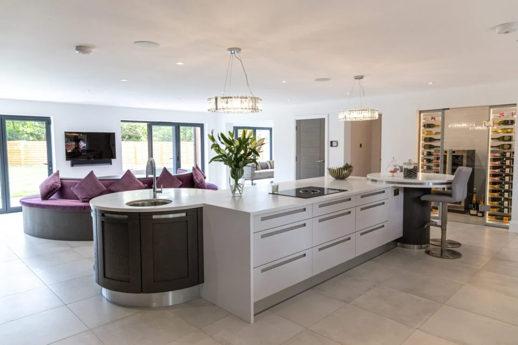 Kitchen island with sink