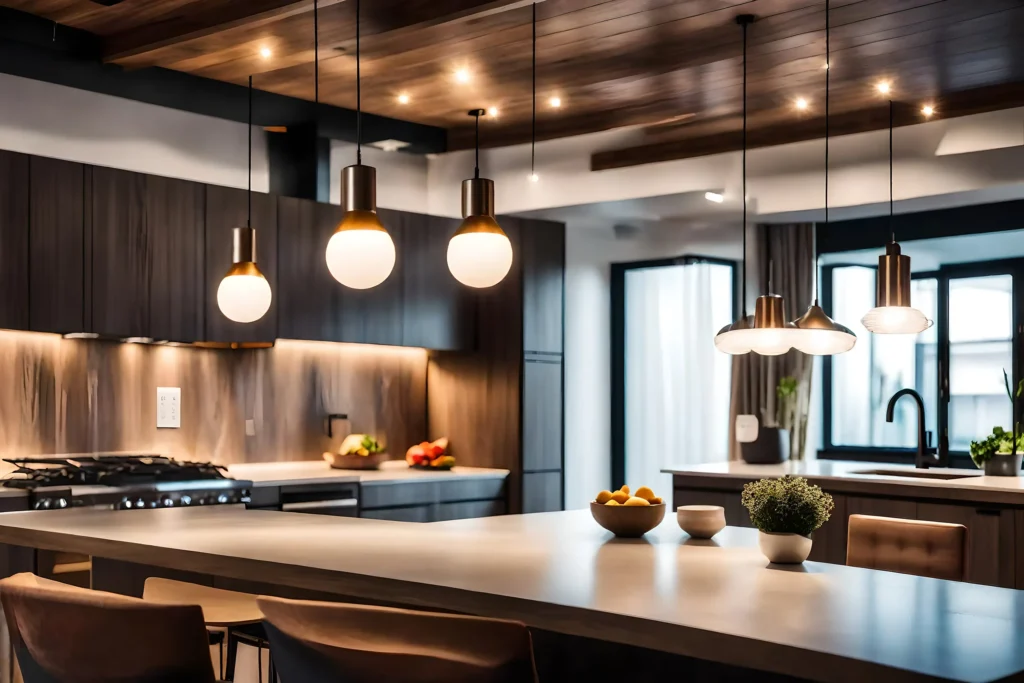 Kitchen lighting layers under cabinet pendant recessed