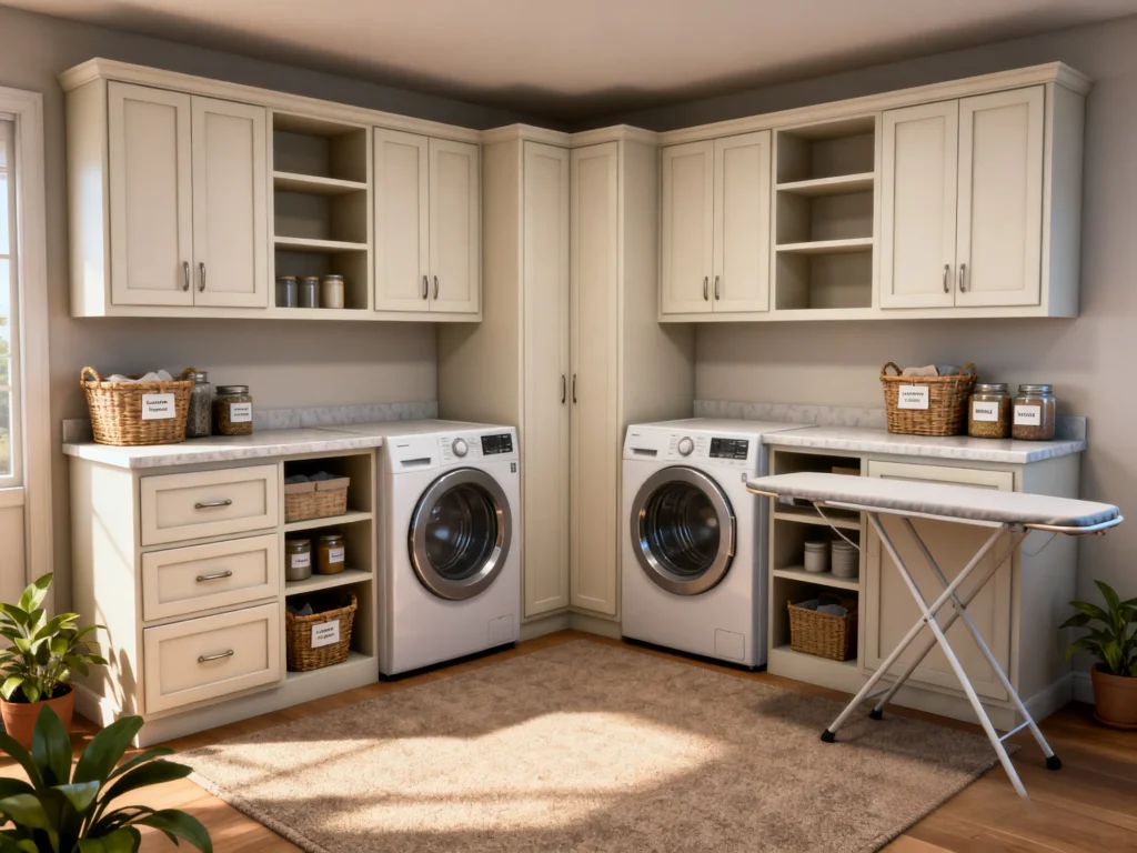 Laundry room storage cabinets 1