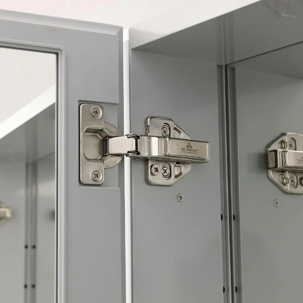 Medicine cabinet door swing clearance bathroom