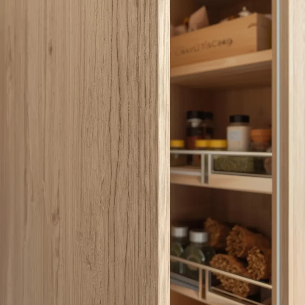 Melamine pantry cabinet