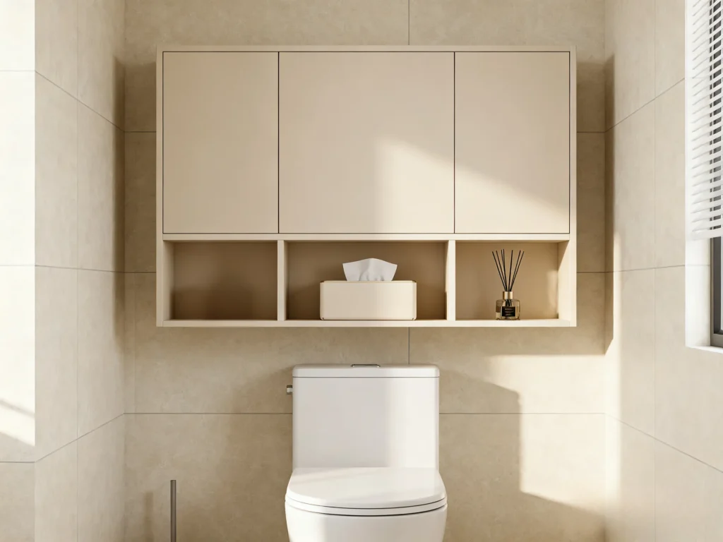 Over the toilet bathroom cabinet storage