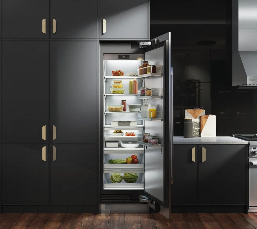 Panel ready refrigerator integrated kitchen