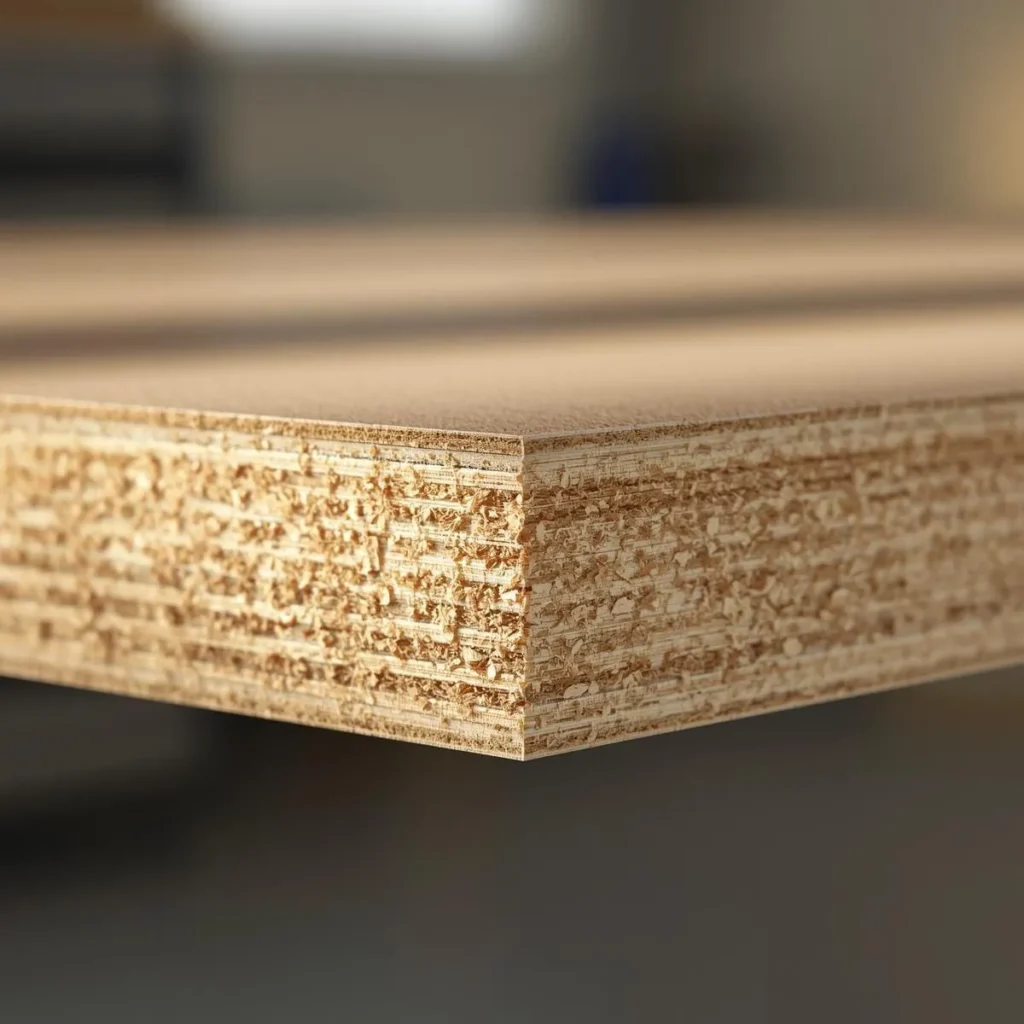 Particleboard garage cabinet