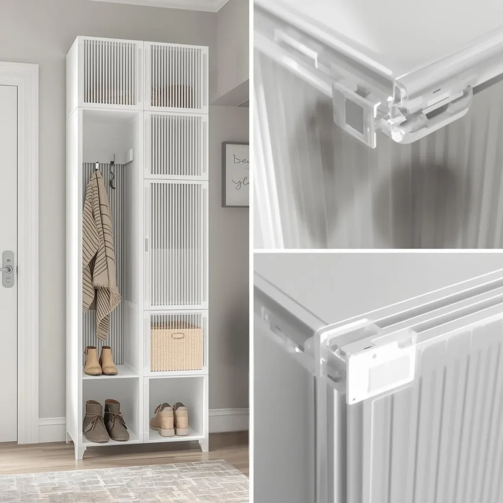 Plastic shoe cabinet