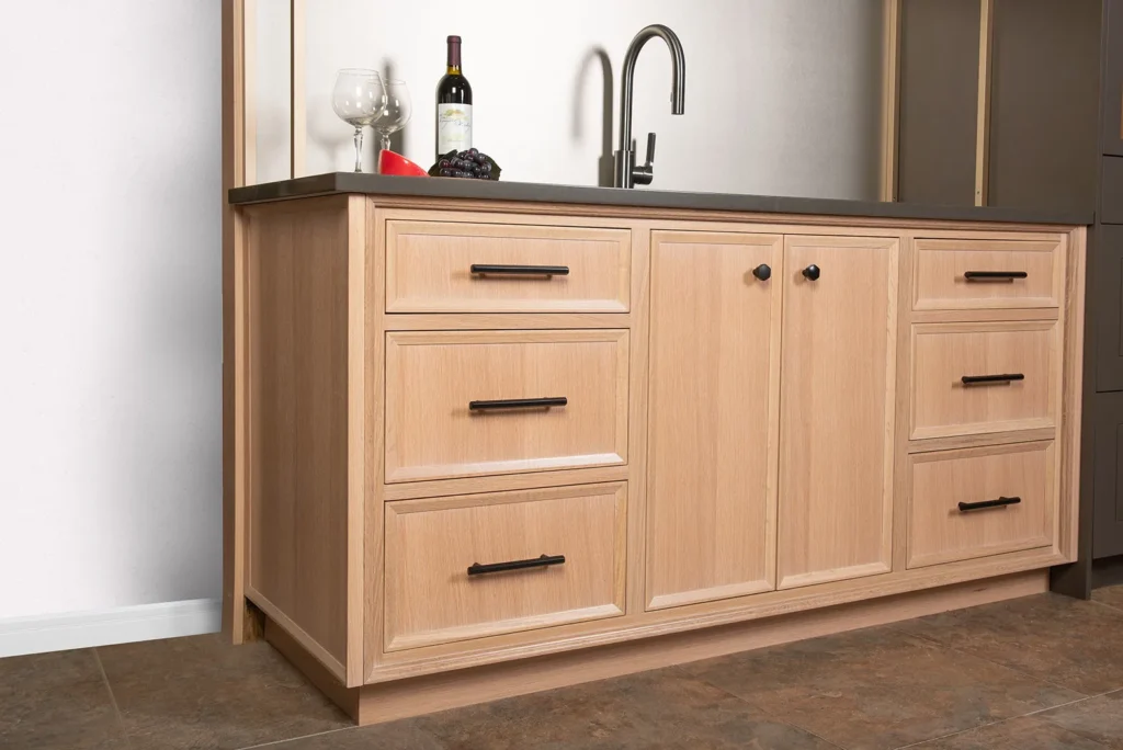 Rift vs quarter sawn white oak cabinets grain