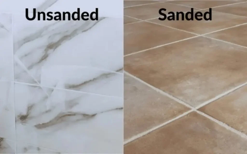 Sanded vs unsanded vs epoxy grout samples