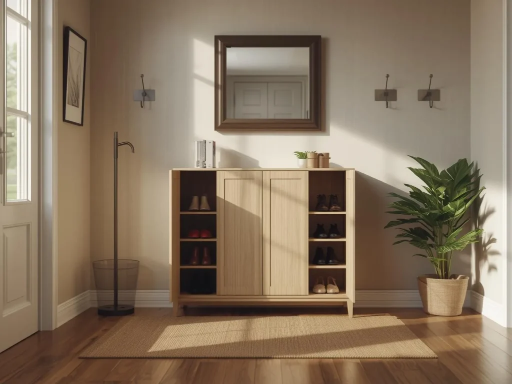 Shoe cabinet entryway 1