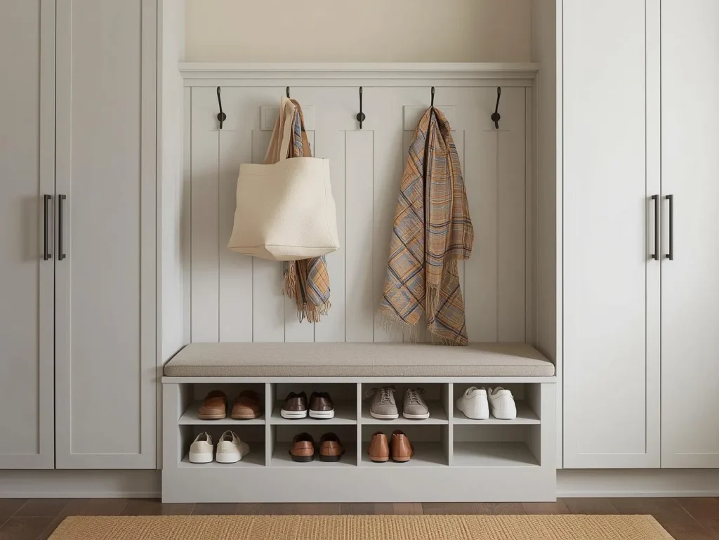 Shoe cabinet with bench 1