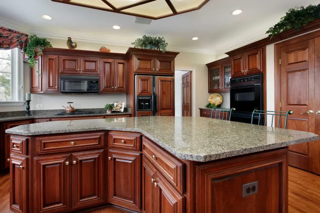 Solid wood kitchen cabinets