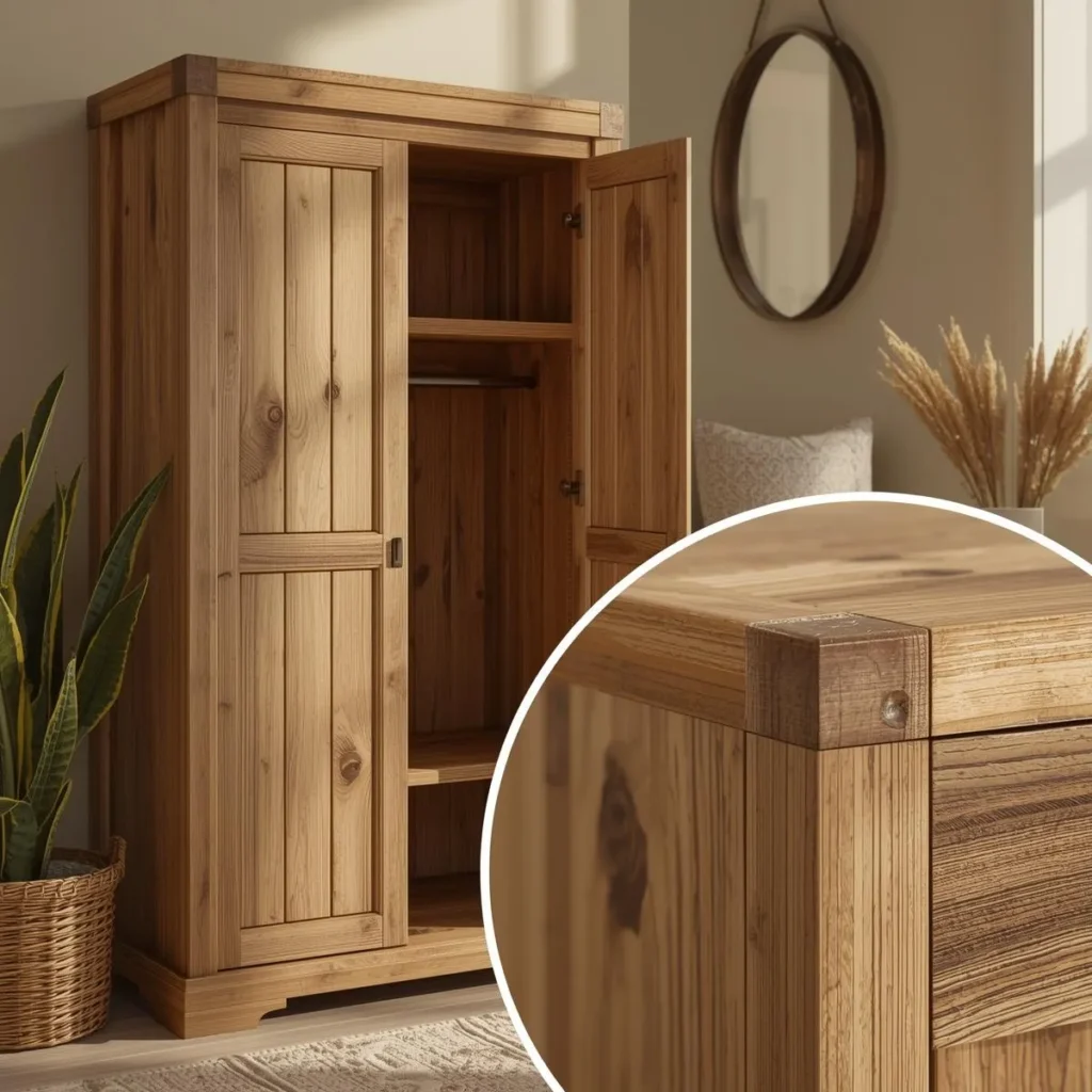 Solid wood shoe cabinet