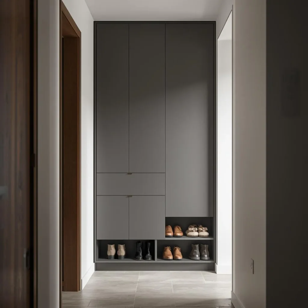 Tall shoe cabinet