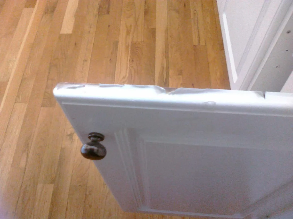 Thermofoil cabinet peeling heat damage
