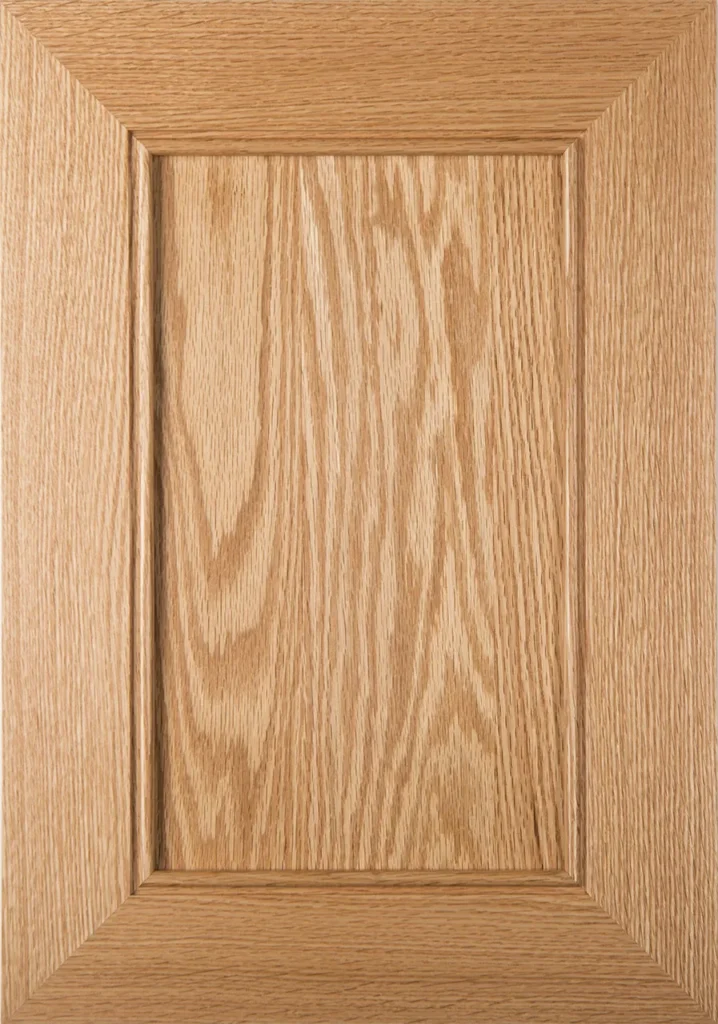 Unfinished cabinet door closeup
