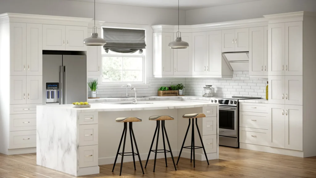 White shaker kitchen modern timeless design