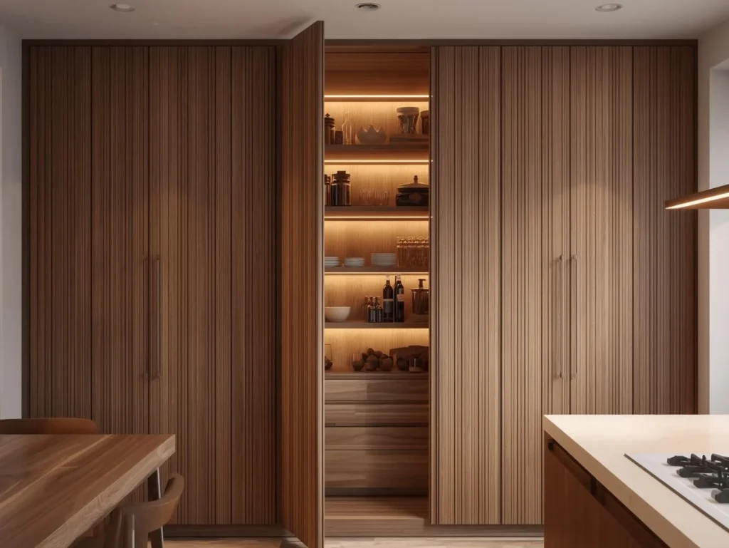 Wood pantry cabinet 1