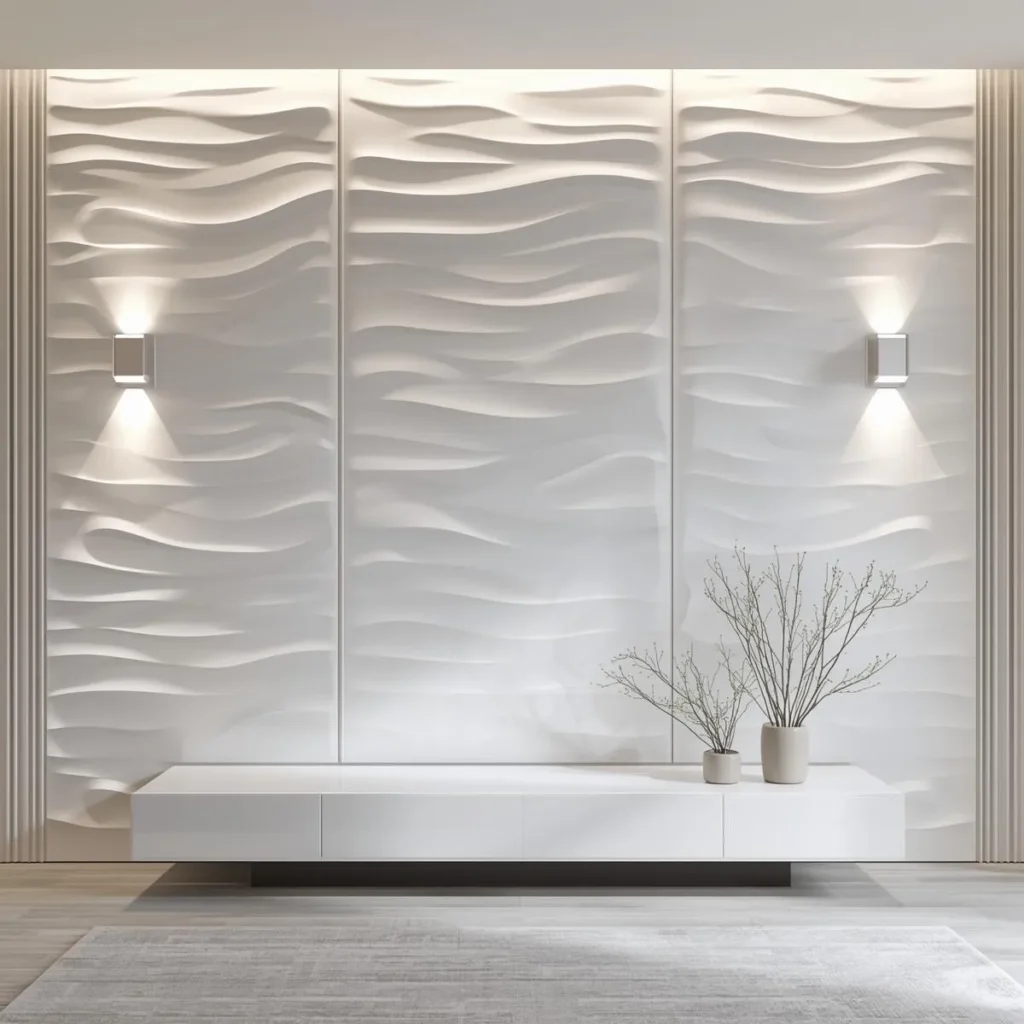 3d gypsum and pu panels