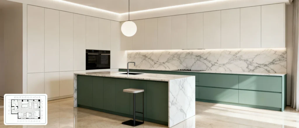 3d kitchen design renderings with samples