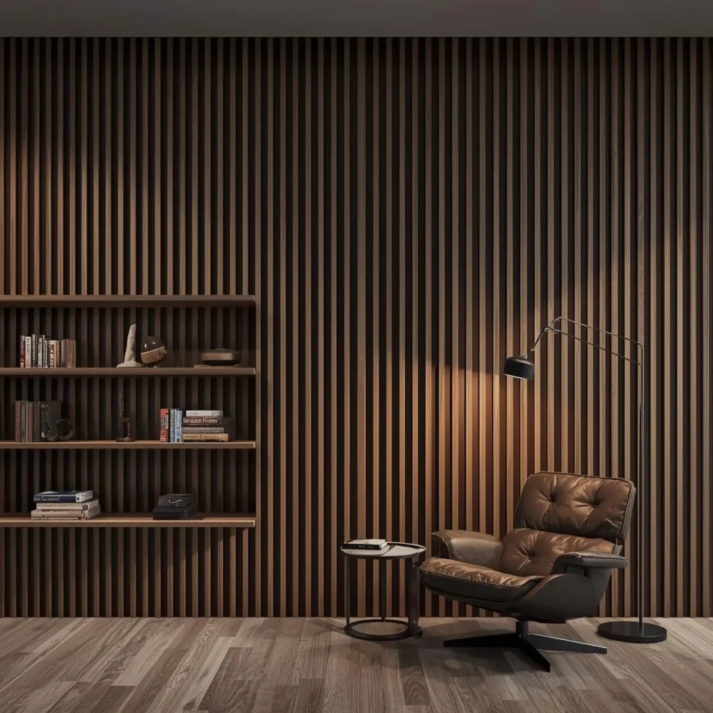 Acoustic slat panels