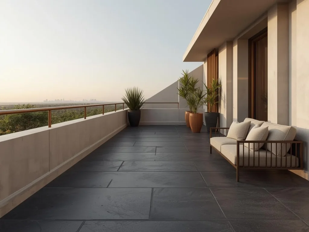 Balcony & terrace — slate tile