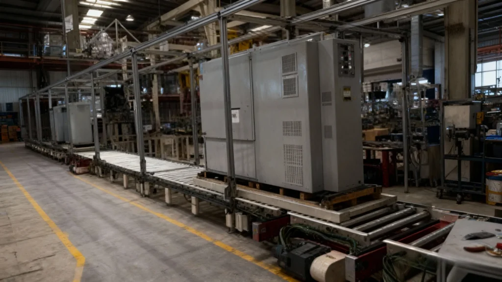 Cabinet manufacturing process factory assembly line