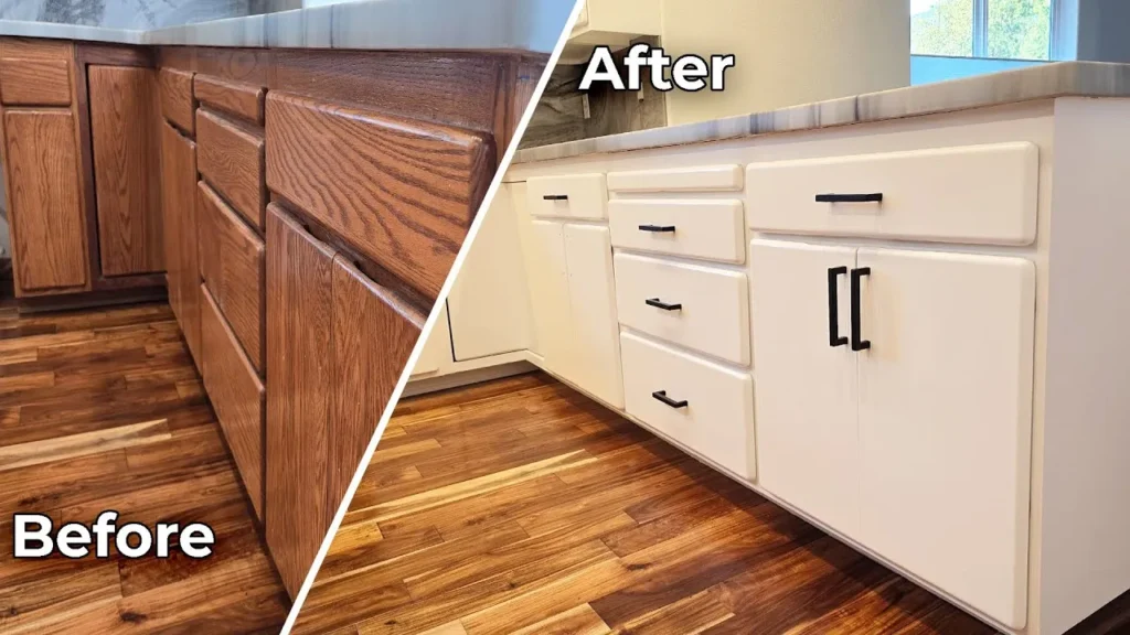 Diy vs professional cabinet painting results