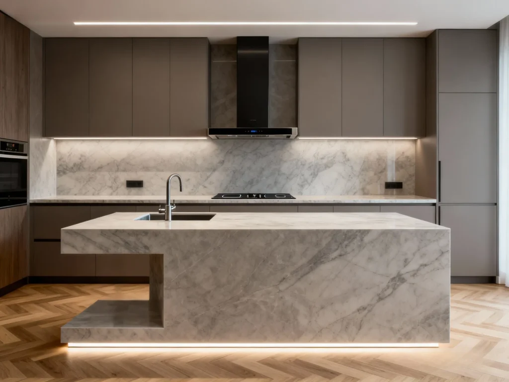 Floating kitchen island