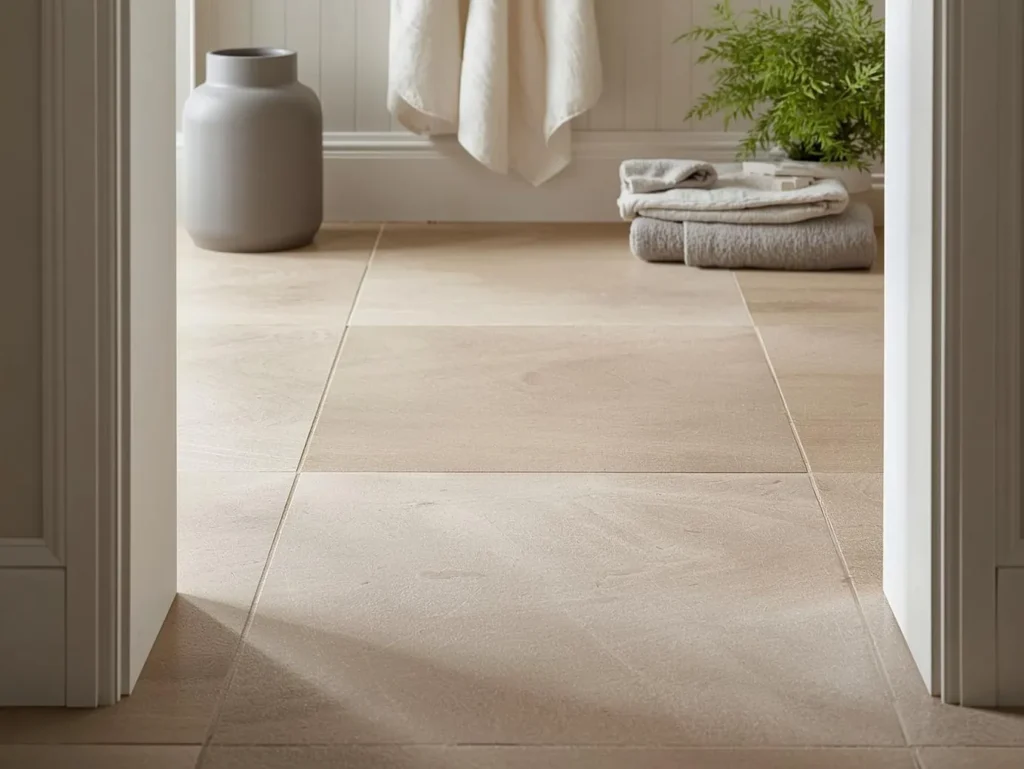 Honed bathroom tile