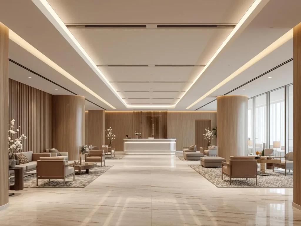 Hospital healthcare suspended ceiling