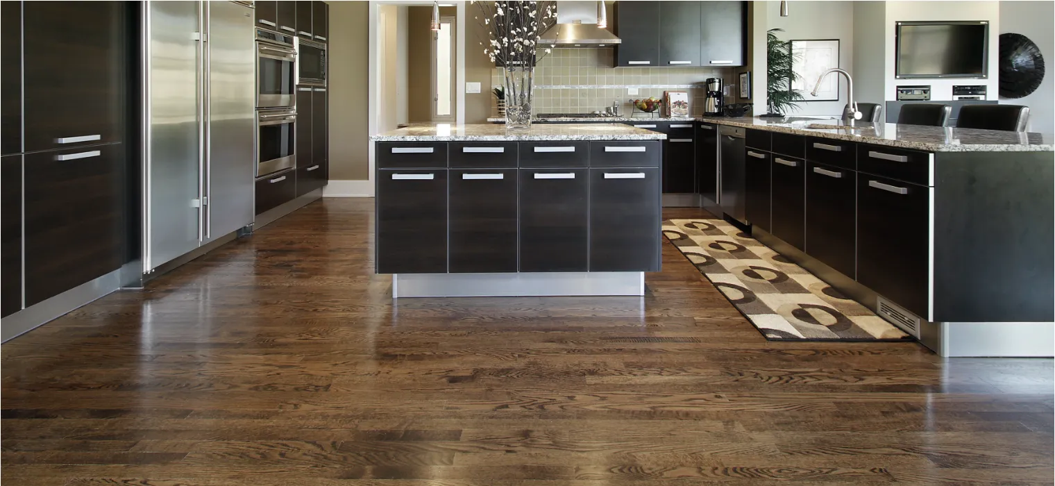 Kitchen flooring material samples