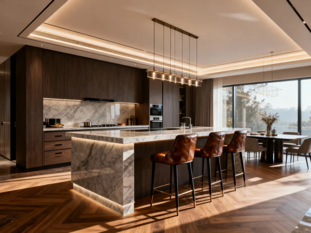 Kitchen island with seating