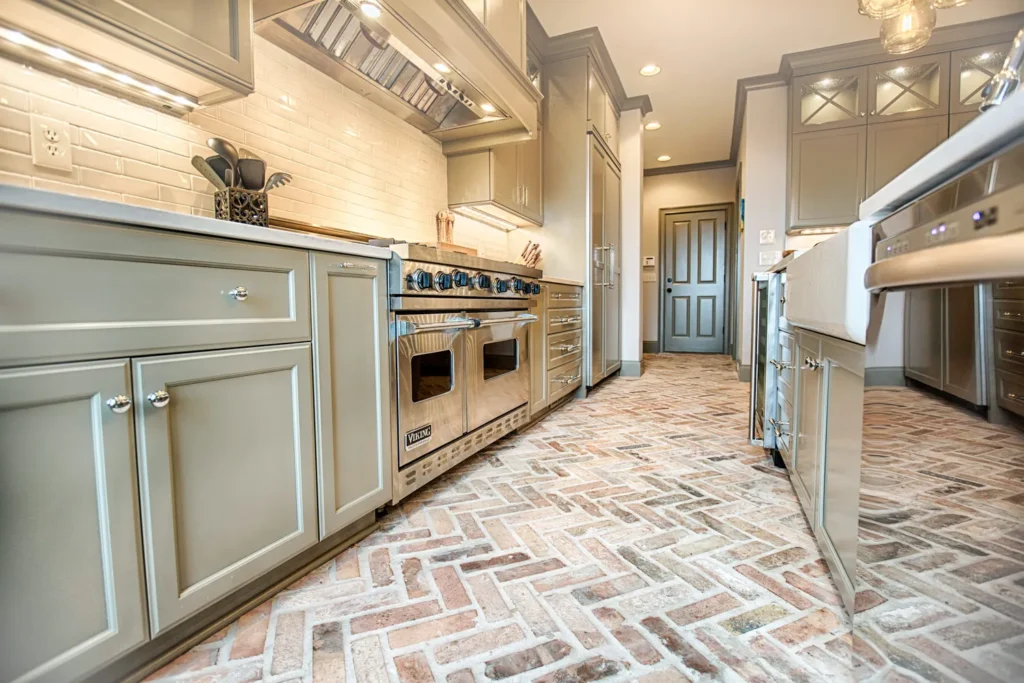 Kitchen remodel flooring cabinets plan