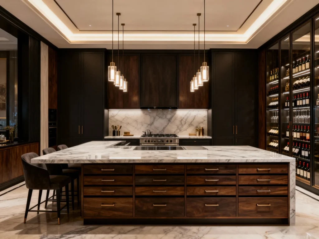 Large kitchen island