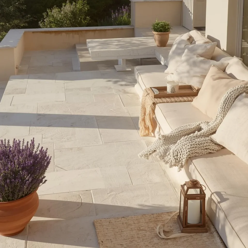 Limestone tile photo