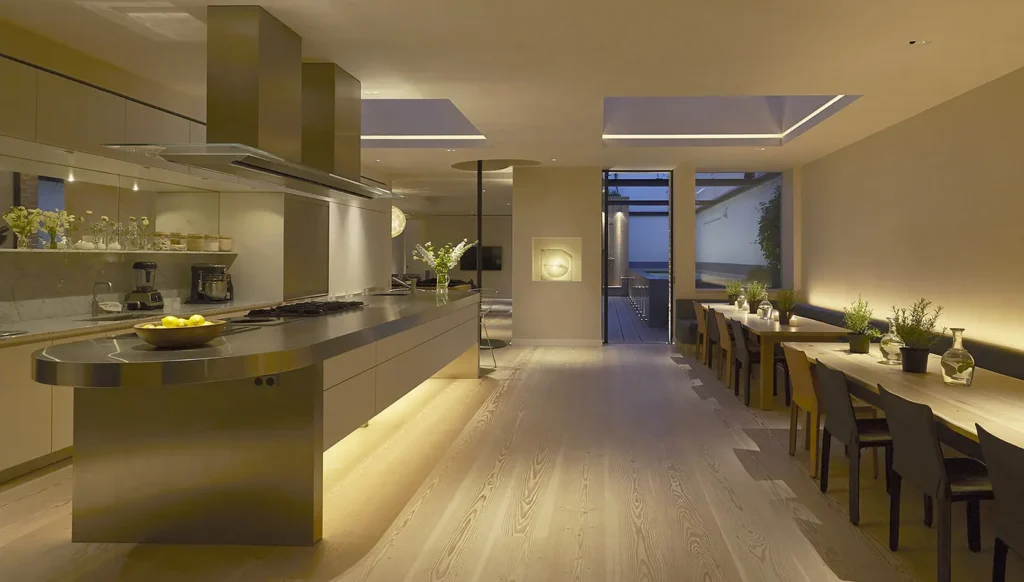 Open cabinet lighting design
