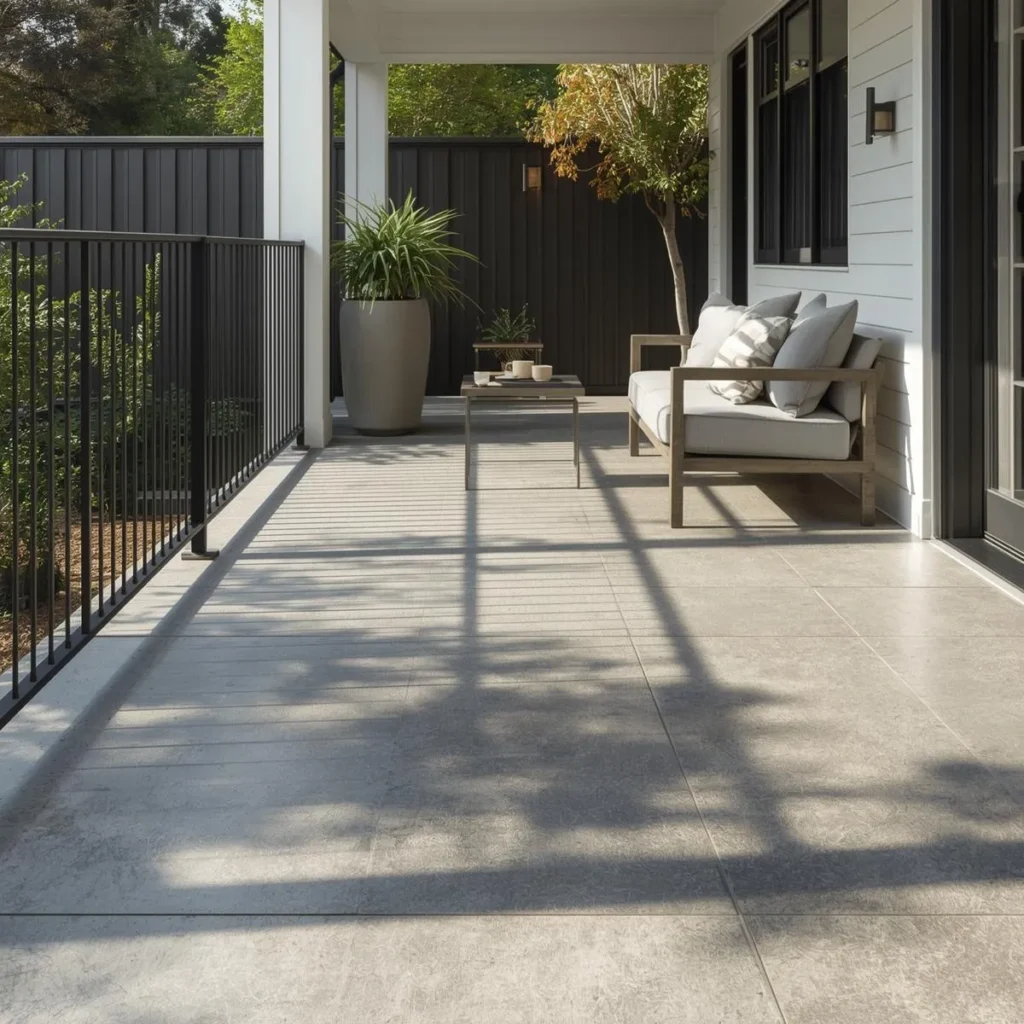Outdoor porcelain tile
