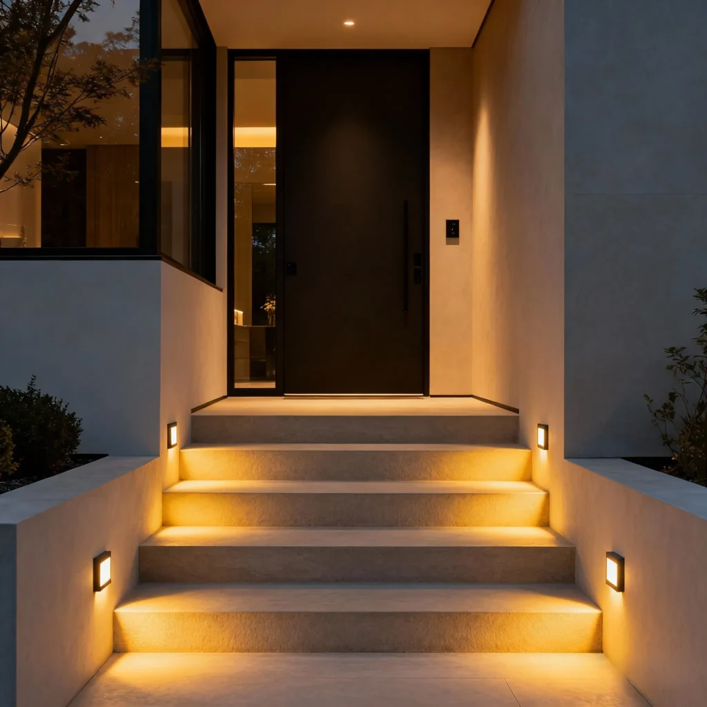 Outdoor step lights