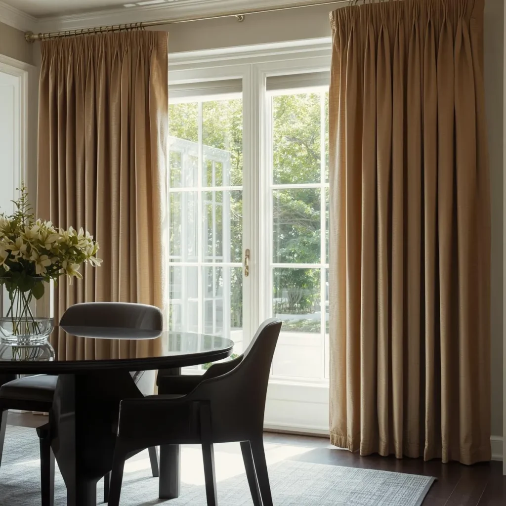 Pinch pleat curtains