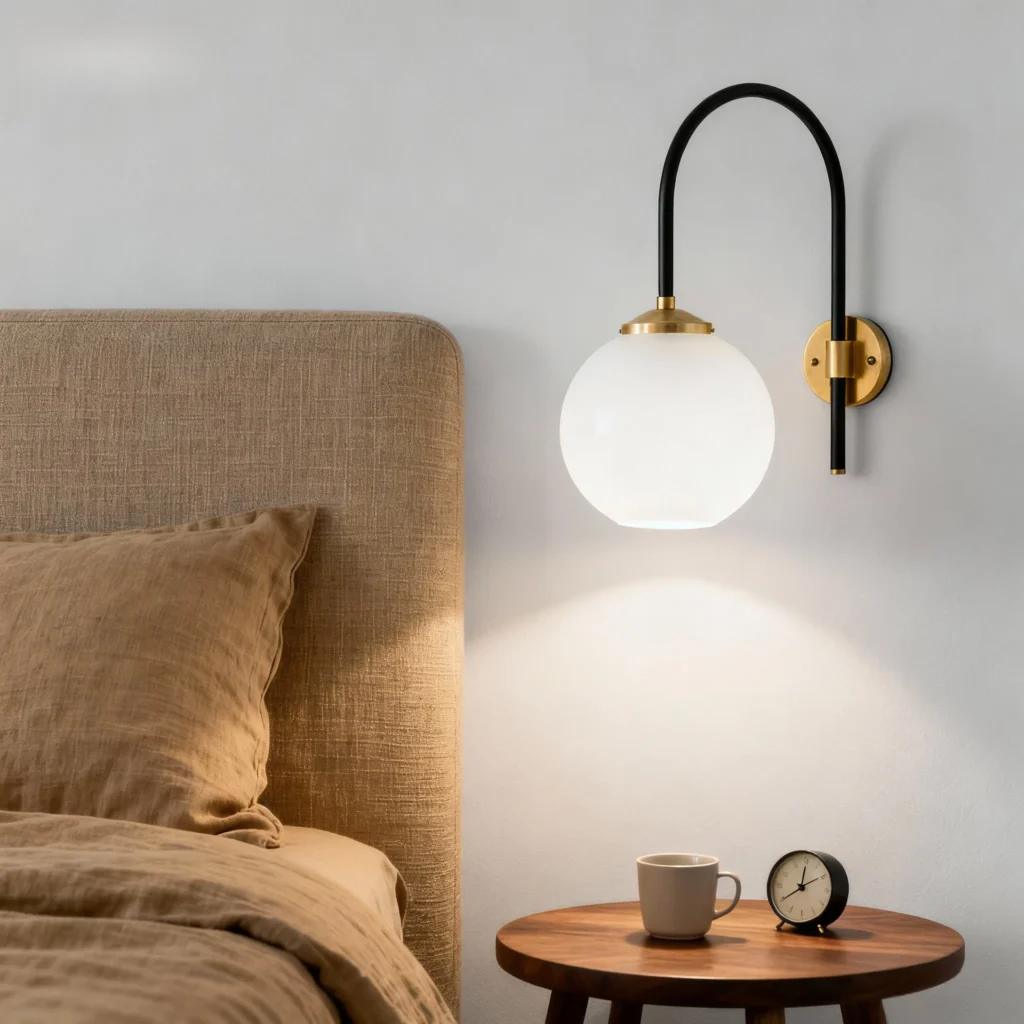 Plug in wall lamp sconce