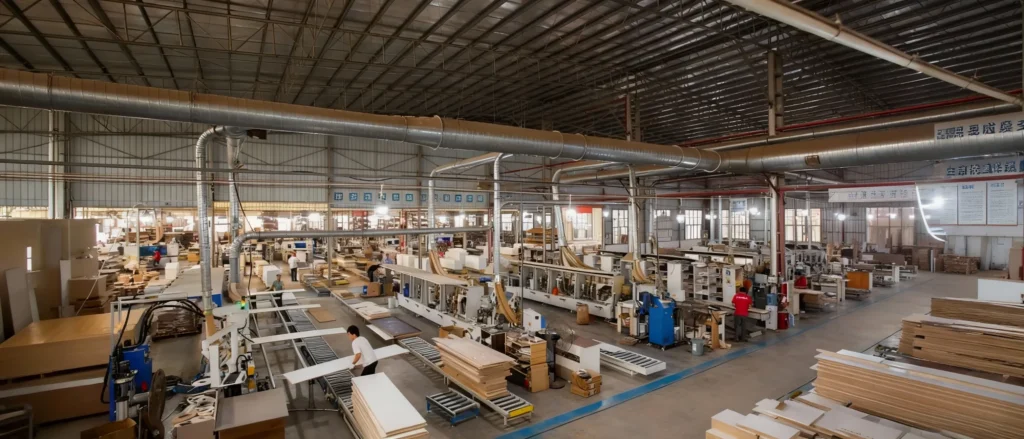 Pre assembled kitchen cabinet factory production