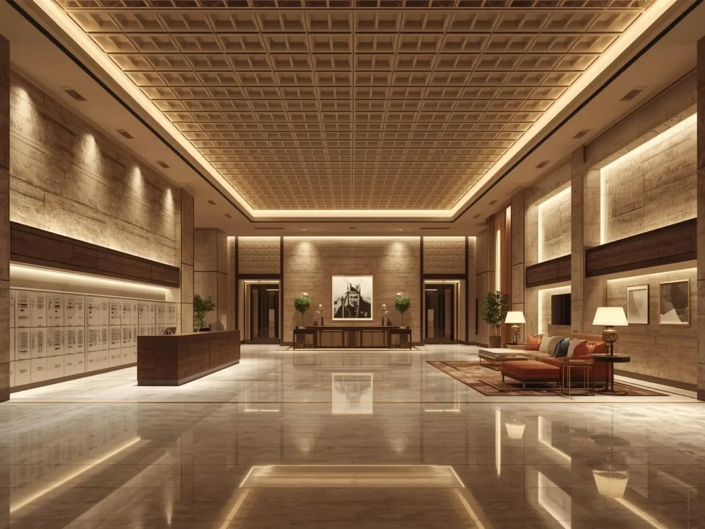 Residential lobbies commerical lighting