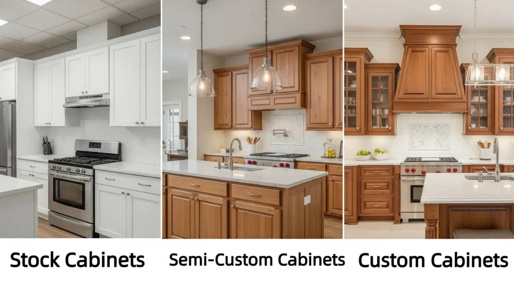 Stock cabinets vs custom