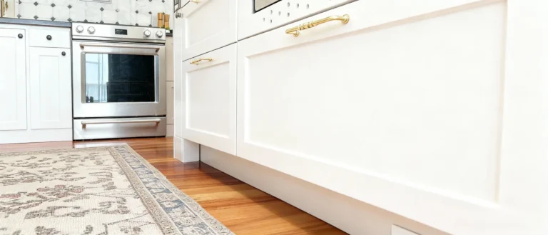 Toe kick dimensions kitchen cabinet