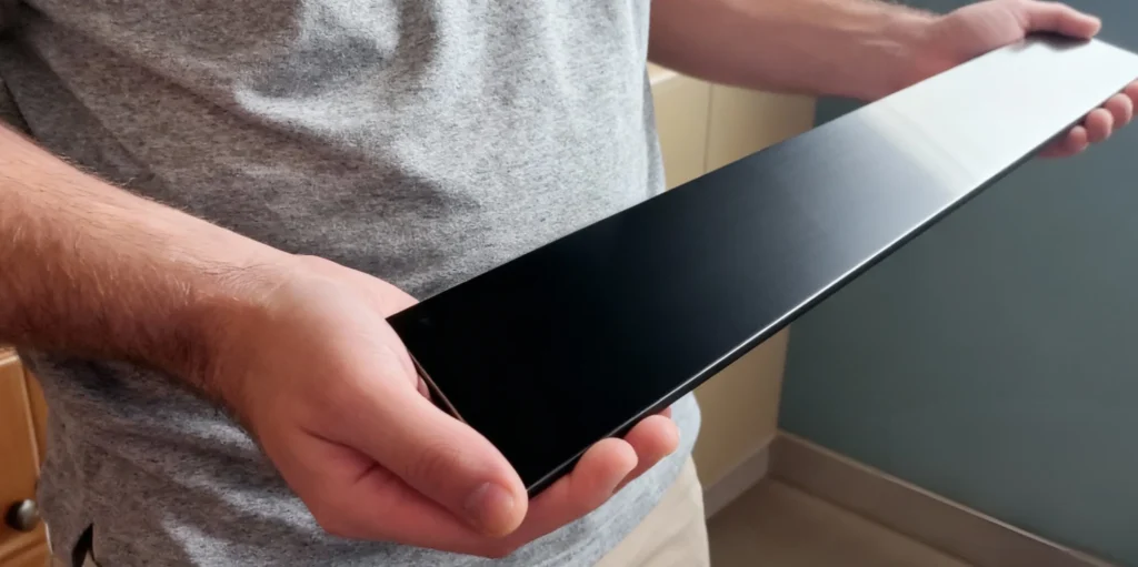 Toe kick panel materials