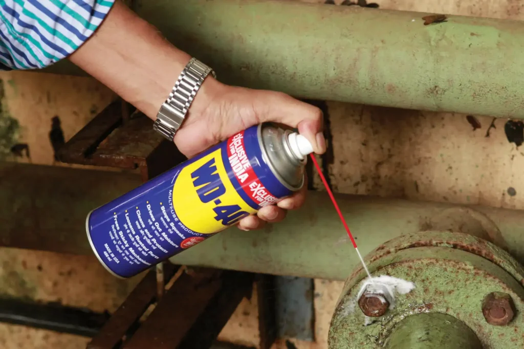 Wd 40 on rusted screw