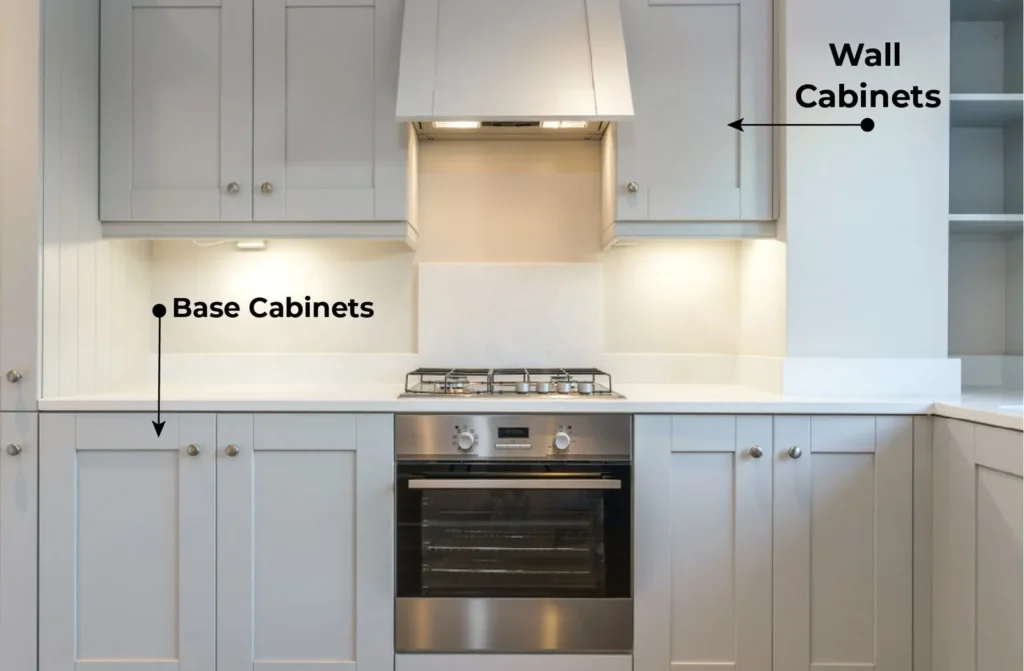 Wall vs base kitchen cabinets