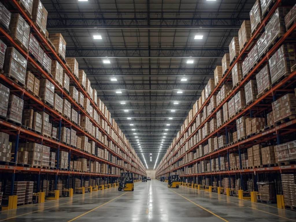 Warehouse logistics commerical lighting