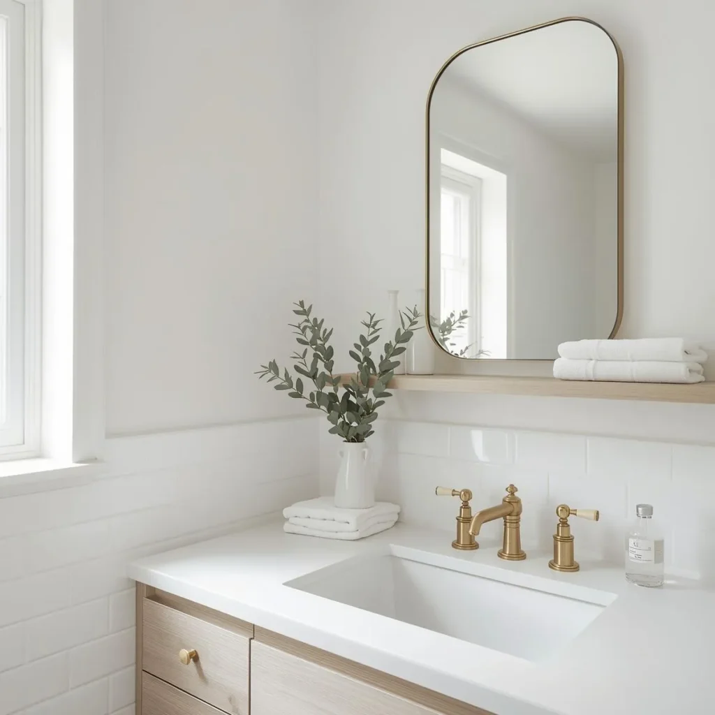 White subway tile